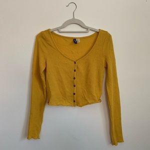 Long Sleeve : Cropped Button Down